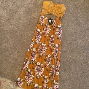 2 piece top and skirt